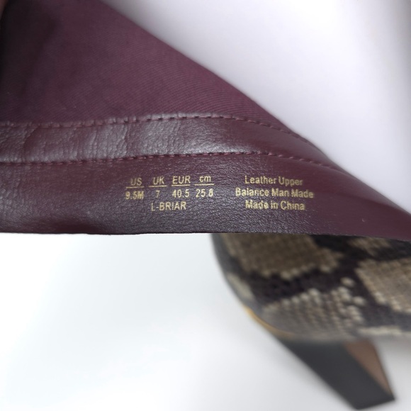 Franco Sarto Briar Grey Snake Print Snip Toe Heel Booties - Picture 13 of 13